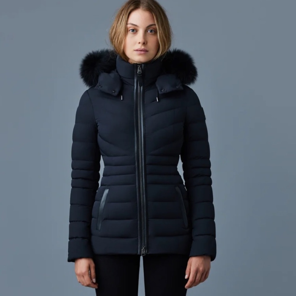 Mackage Navy Blue Down Jacket - Picture 10 of 10